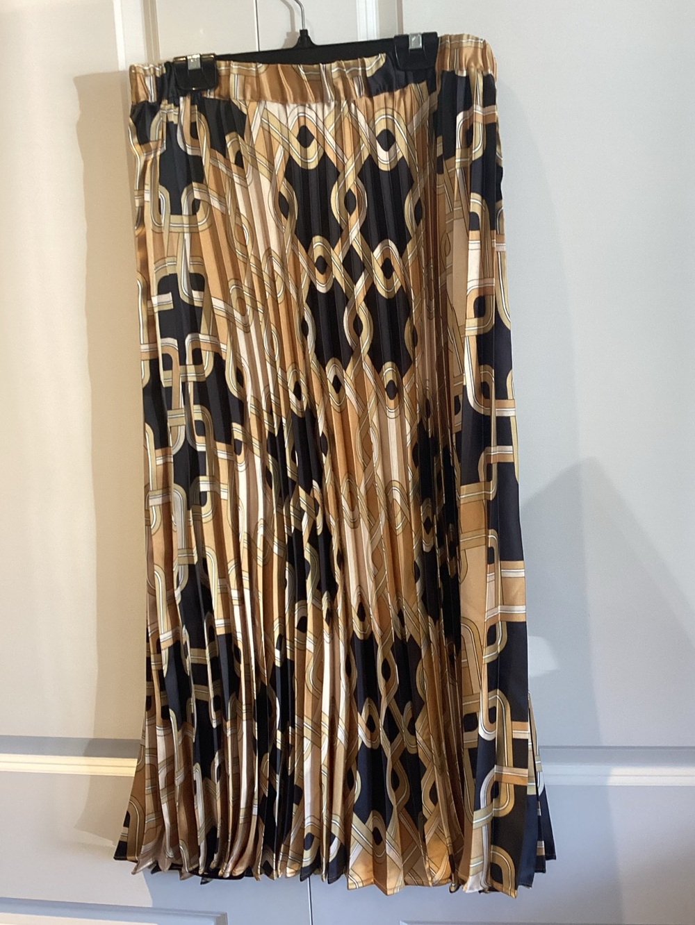 H&M Richard Allan Satin Pleated Skirt